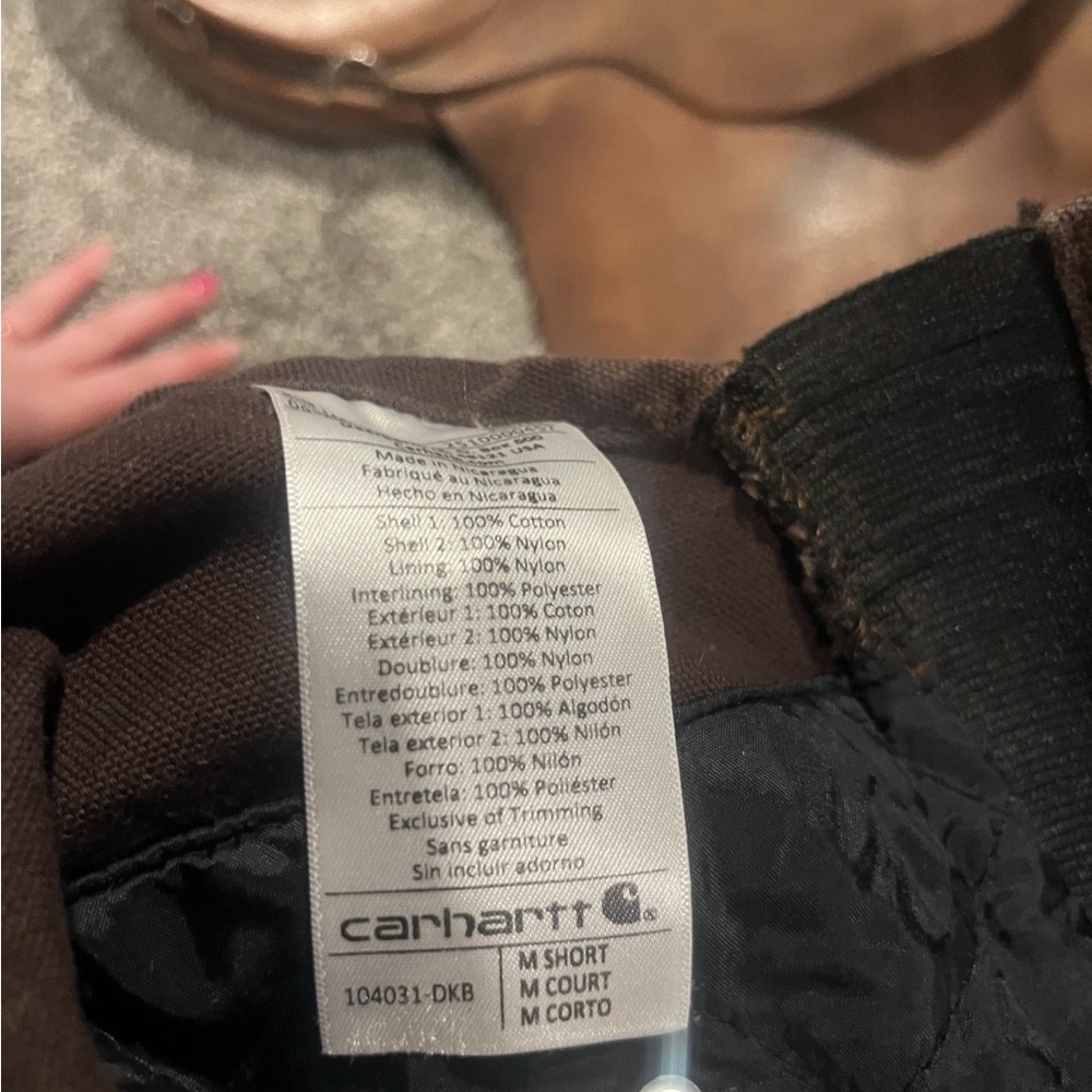 Carhartt Dark Brown Duck Bib Overalls with Adjustable Straps - Picture 5 of 6